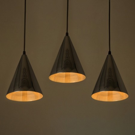 Lamp Bayerlux suspension Bayerlux "cone" 3he14 40W chrome d = 16, h = 20+60 cm-3