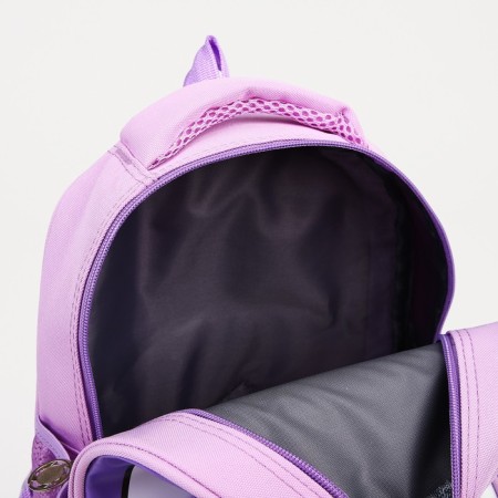 Baby backpack on lightning, 3 outer pockets, lilac/pink color-3