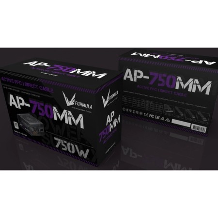 Formula ATX 750W AP-750mm 80 Plus White (20+4pin) APFC 120mm FAN 6XSATA RTL-4