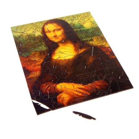 Wooden puzzle. Leonardo da Vinci "Mona Lisa" with a prediction-8