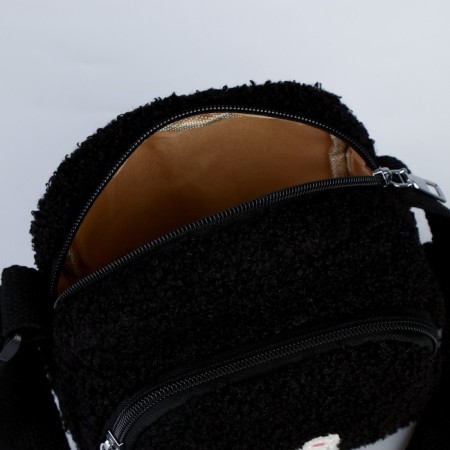 Plush bag "bear", black color-6