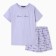 Female home set (T -shirt/shorts), lilac color, size 46