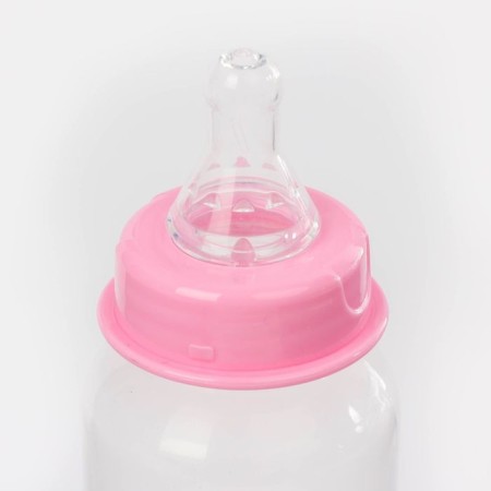 A bottle for feeding with silicone nipple, 250 ml, color mix-5