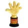 The award figure "For sports successes", five, cup, plastic, gold, 6.5 x 10.5 x 4 cm.