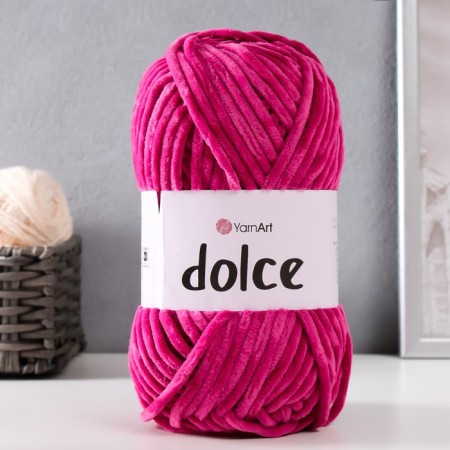 Yarn "Dolce" 100% micropoliester 120m/100g (794 fuchsia)