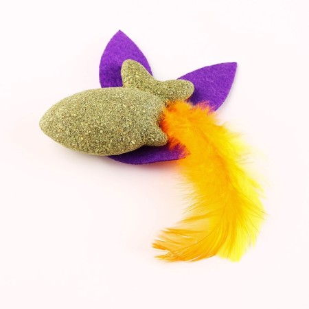 Cat toy "Rainbow Fish" from cat mint, 7.5 x 1.5 cm-2