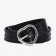 Building belt, width 2.4 cm, metal buckle, black color