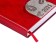 Dated diary 2025, A5, 176 sheets, Hong Kong, solid cover, pancake embossing, with liesse, block 80 g/m2, red