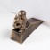 Stopper door cast iron "Squirrel" Golden Patina 11x4x14 cm