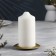 Clock "Cup 110" metal per candle, 11x11 cm, golden