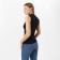 T -shirt female, black color, size 48 (xl)