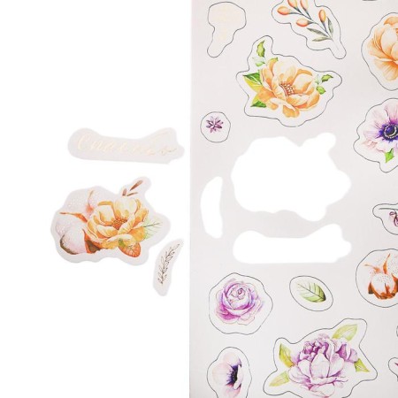Cardboard stickers with foil "Flower Gallery"-3