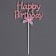 Topper "Happy Birthday", with a bow, color pink mother