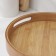 Tray with handles of the share Striata, d = 25 cm, bamboo