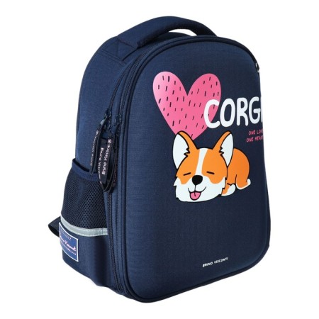 Frame backpack, 38 x 30 x 20 cm, Bruno VisConti 12-001 "Corgi.one Love", for girls-1