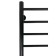 The electric heated towel -sprayer "Sanprise" Aurora P8, 500x800 mm, universal, black