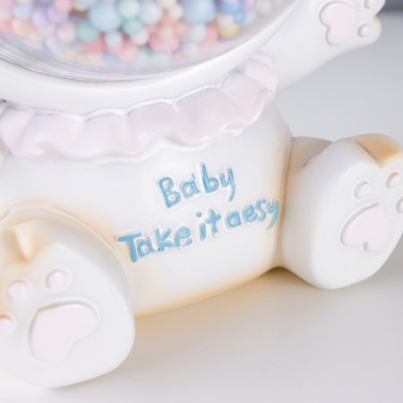 Night -night "Bunny" LED from batteries beige 9x14x14 cm Risalux-7