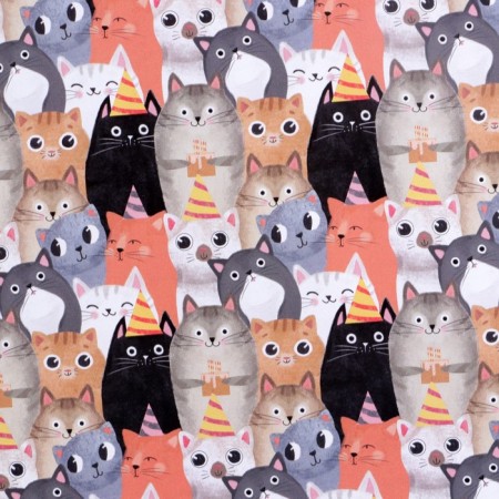 Paper packaging glossy bilateral "cats", 50 x 70 cm-2