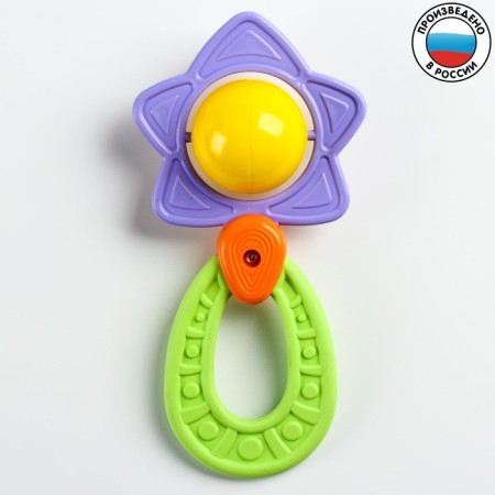 A rattle - a “planet” teether, an elastic pen, types and color mix-19
