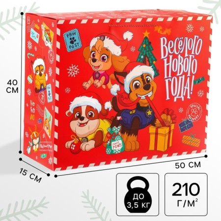 Gift package "New Year" 40x50x15 cm, puppy patrol