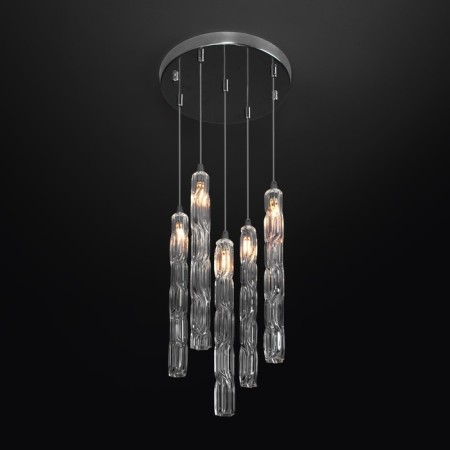 Suspended lamp with glass ceiling Lynn, 3W, G4, 25x25 cm-2