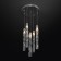 Suspended lamp with glass ceiling Lynn, 3W, G4, 25x25 cm