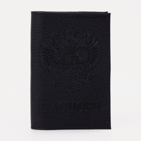 Cover for passport, black color