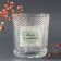 Bank for candles glass "leaves" transparent 350 ml 8.5x8.5x10 cm