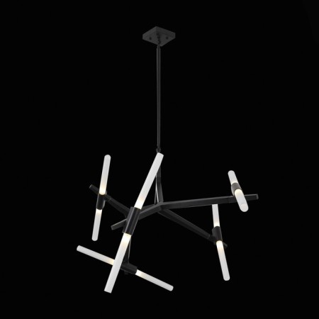 Ceiling Ceiling ST LUCE. SL947.402.10. Laconicita. 10x5 watts, G9, 4000k, 160x40x95 cm, black color-4