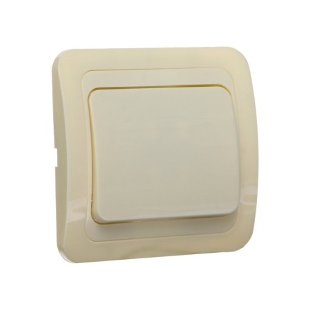 Luazon Lighting "Orion" switch, 10 A, 1 key, hidden, beige-1