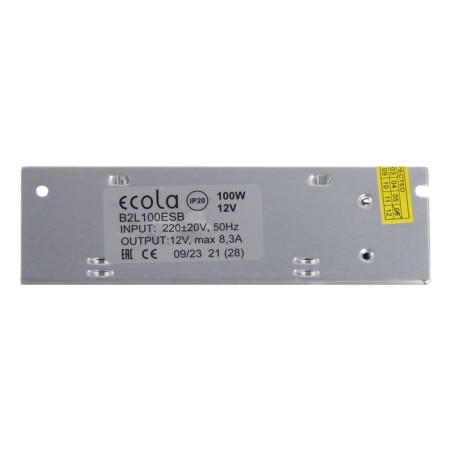 ECOLA power supply for 12 V LED tape, 100 W, IP20-2