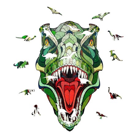 Wooden puzzle Ewa, dinosaur T-Rex, 28 × 17 cm, puzzle-11