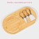Set for the supply of cheese cheese Chece, 3 knives, board 32.5 × 18 cm, bamboo