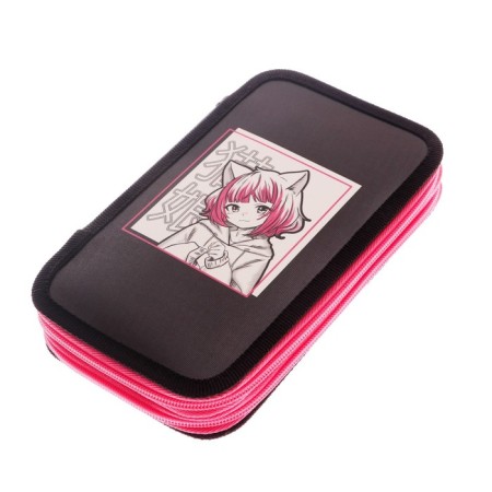 Penal 2 sections, 125 x 205 x 40 mm, calligrata 30p26/2 "Anime Girl", laminated cardboard-2