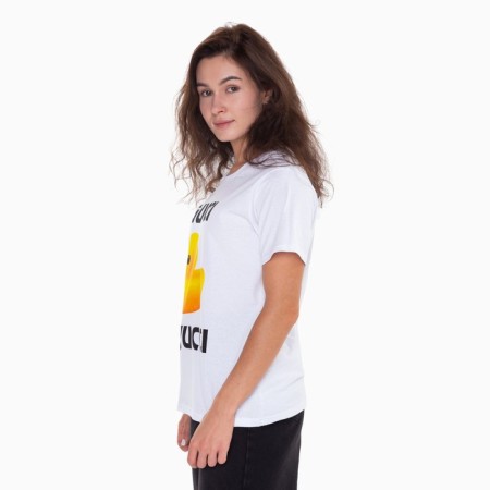 Women's T -shirt Gucci Xuyucci, white color, size 48-3