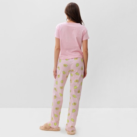 Pajamas female (T -shirt and trousers) KAFTAN AVOCADO p. 44-46, pink-3