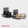 Shelf on Velcro of the Dolyan, 31 × 11 × 6 cm, black color