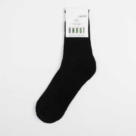 Warm socks, black color, size 27-3