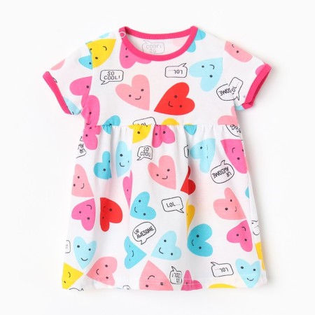 Bloom Baby Dress with Cor. Sleeve, p. 62 cm, white