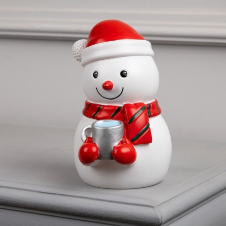 LED figure "Snowman" 9 × 20 × 9 cm, plastic, batteries Lr44x3, glow warm white-1