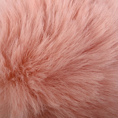 Pompon artificial fur "beige-pink" d = 10 cm-1