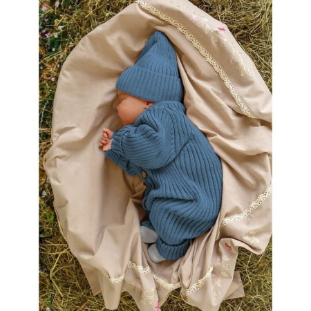 Cap with lapel Children's Amarobaby Pure Love Tot, size 40-42 cm, blue color-2