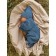 Cap with lapel Children's Amarobaby Pure Love Tot, size 40-42 cm, blue color