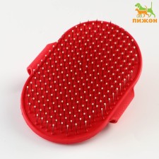 Combuster-arrangement with metal teeth, 13 x 8.5 cm, red