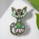 Brooch ethnic "Fox", colored in black gold