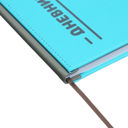 Universal diary for grades 1-11 Excellent, solid cover of artificial leather, silkography, lies, 48 ​​sheets, blue-2