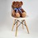 Soft toy "Bear", curly, 55 cm, brown color
