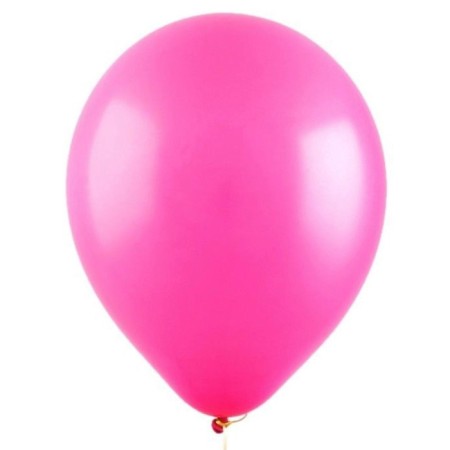 Latex ball 12 ", pastel, set 100 pcs., Fuchsia color-1