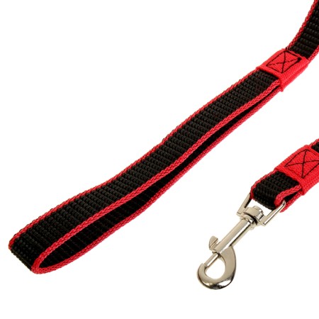 Kaponnoye Zononic leash with double latex thread, 7 m x 2 cm, red-1