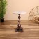 Coffee table 41x41x56 cm, aluminum/marble